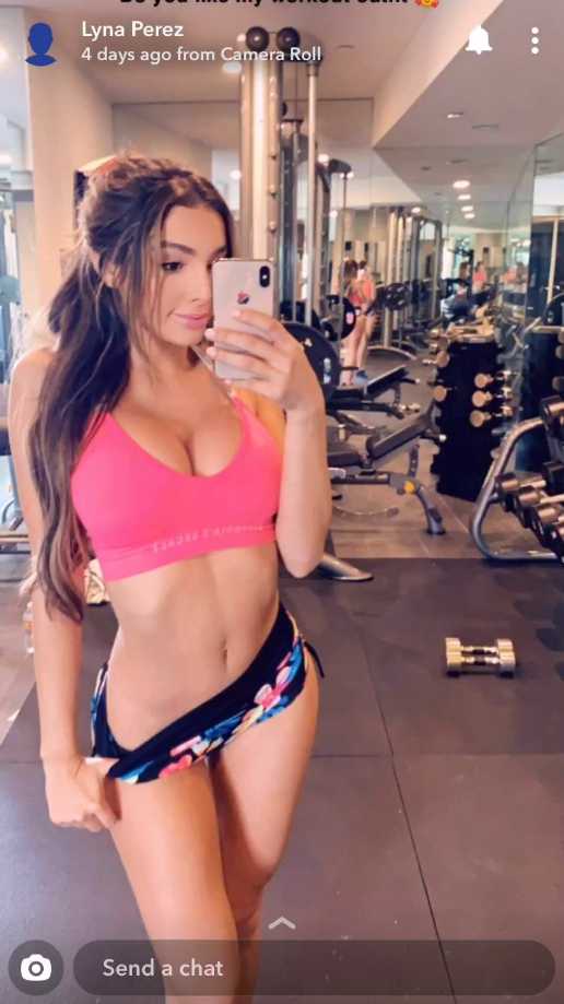 Lyna Perez leaked sexy gym workout and flashing