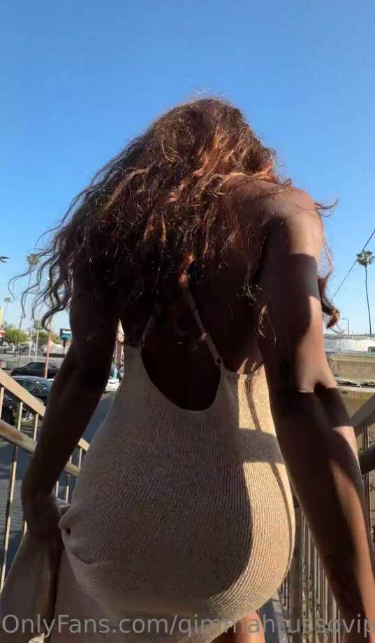 Qimmah Russo Hot Dress Outdoor ONLYFANS