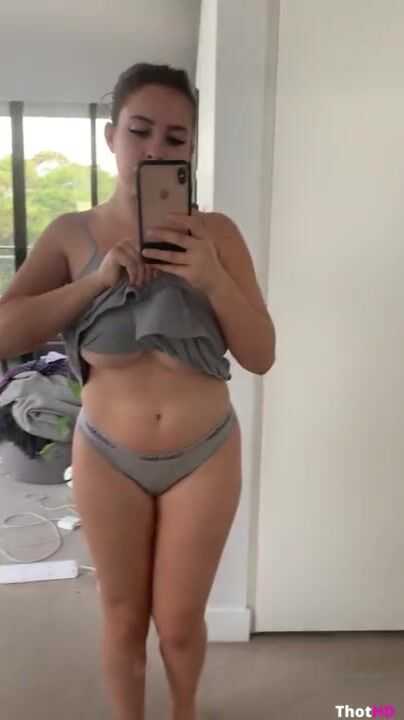 Ruby May Mirror Selfie Flashing Massive Titties OF Video